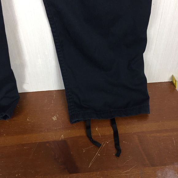 PROPPER Men's Black Cargo Pants 6-Pockets M/L Adjustable Waist Strap Zipper Fly - Picture 8 of 11